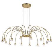 Vario 16-Light Chandelier in Titanium Gold