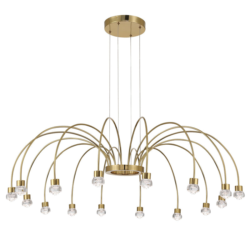 Vario 16-Light Chandelier in Titanium Gold