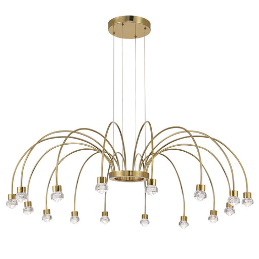 Vario 16-Light Chandelier in Titanium Gold