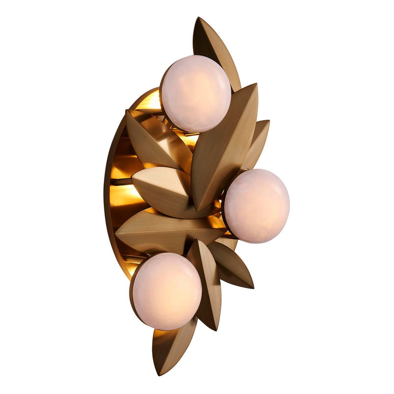 Blush Wall Sconce in Winter Brass
