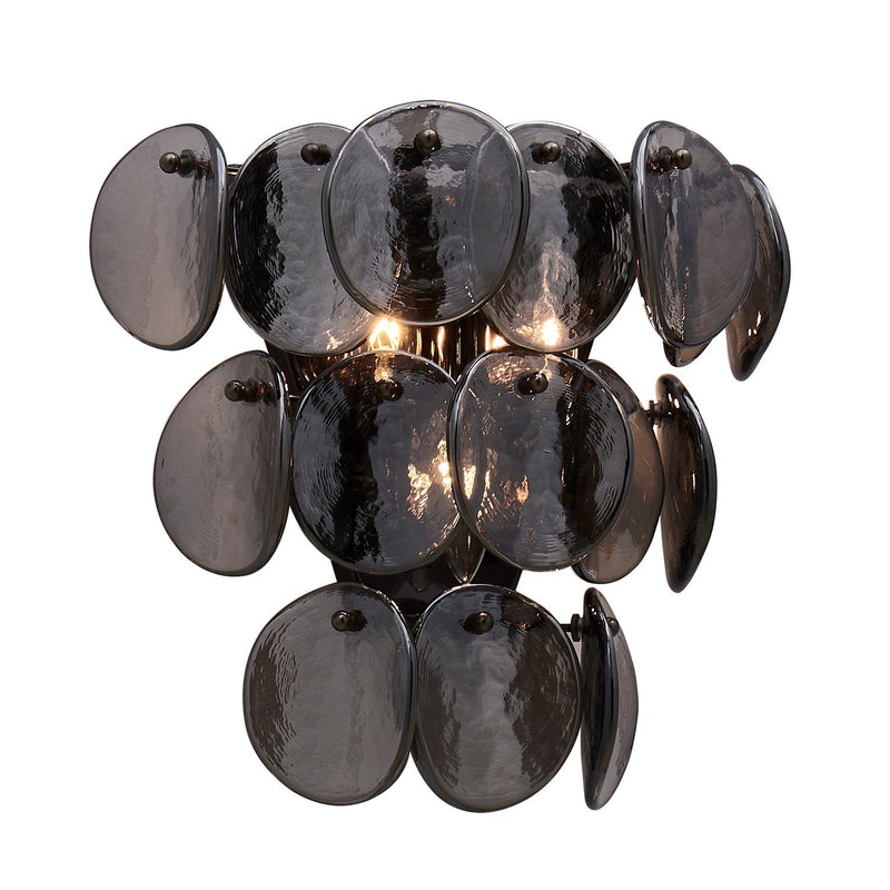 Uroko Wall Sconce in Black Nickel