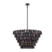 Uroko 14-Light Chandelier in Black Nickel