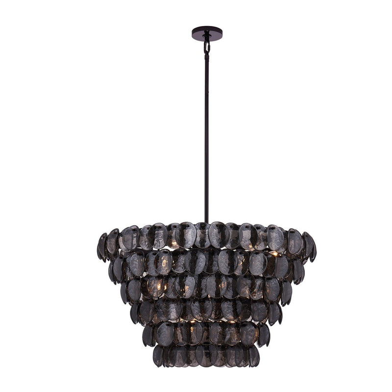 Uroko 14-Light Chandelier in Black Nickel