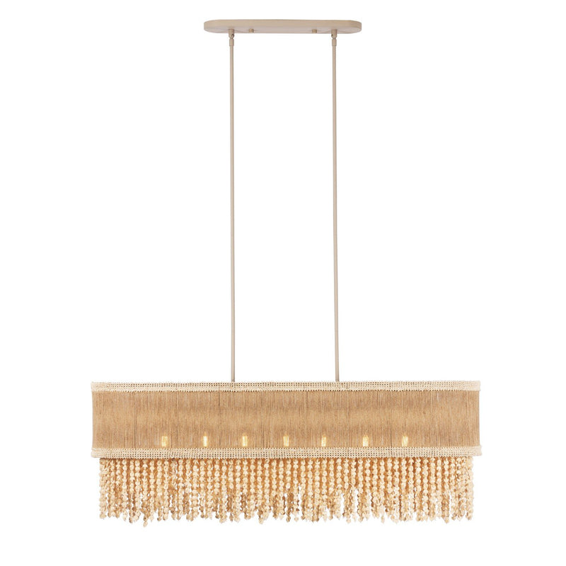 Naturale 7-Light Linear Pendant in Jute