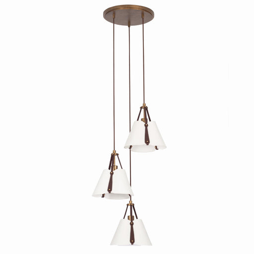 Embrace 3-Light Pendant in Pearlized Antique Brass