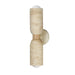 Pompeii Two Light Wall Sconce in Travertine / Oyster