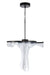 Estrella LED Pendant in Flat Black