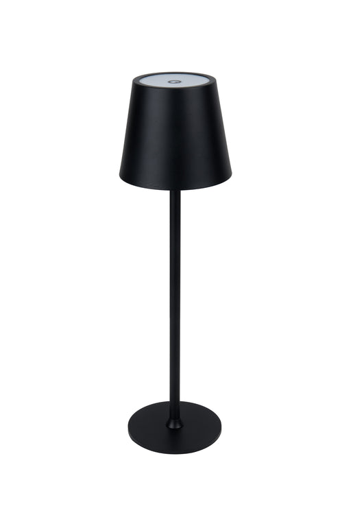 Evans LED Rechargeable Lamp in Flat Black