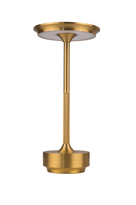 Riki LED Rechargeable Lamp in Gold