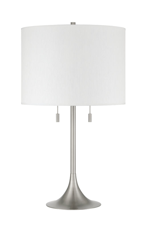 Neely Two Light Table Lamp in Brushed Polished Nickel