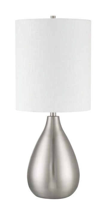 Leri One Light Table Lamp in Brushed Polished Nickel