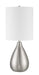 Leri One Light Table Lamp in Brushed Polished Nickel