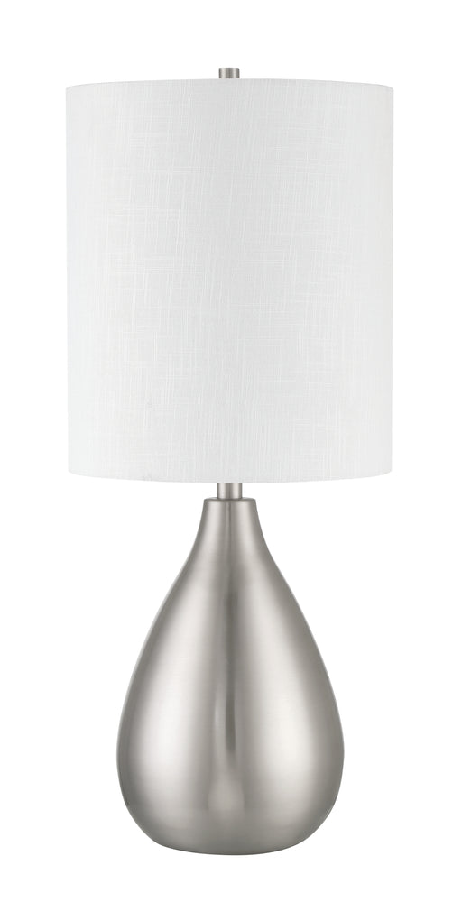 Leri One Light Table Lamp in Brushed Polished Nickel