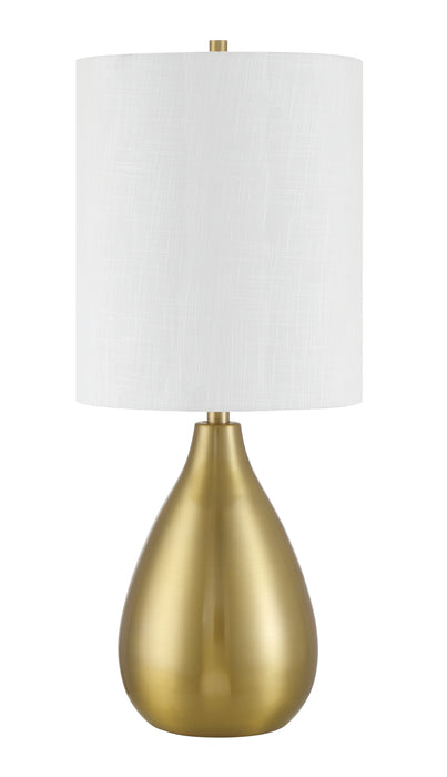 Leri One Light Table Lamp in Satin Brass