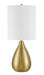 Leri One Light Table Lamp in Satin Brass