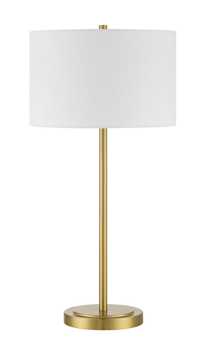 Jones One Light Table Lamp in Satin Brass