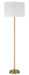Jones One Light Floor Lamp in Satin Brass