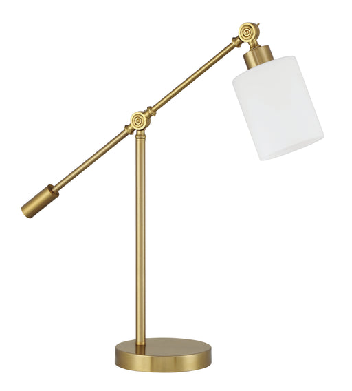 Indiana One Light Table Lamp in Satin Brass