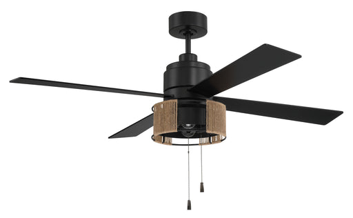 Kensey 52" Ceiling Fan in Flat Black