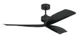 Rafiki 52" Ceiling Fan in Flat Black