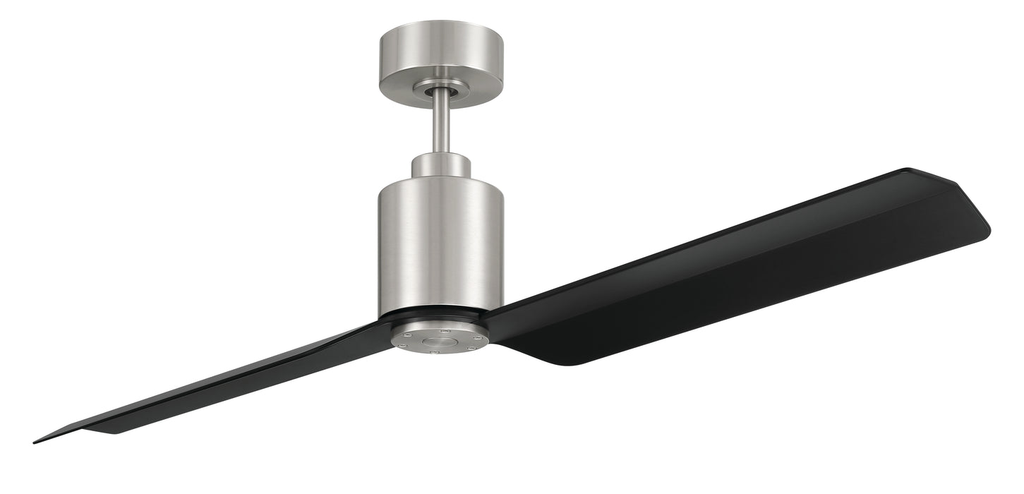 Sleek 56" Ceiling Fan in Brushed Polished Nickel