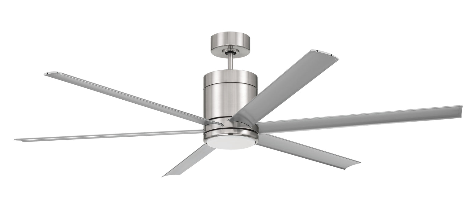 Tate 65" Ceiling Fan in Brushed Polished Nickel