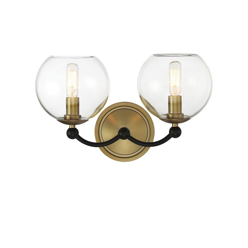Kearney Park 2-Light Bath Vanity Light in Coal