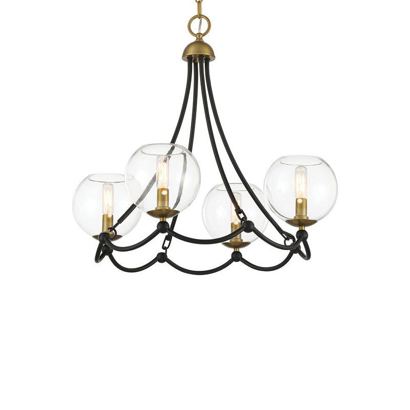 Kearney Park 4-Light Chandelier in Coal