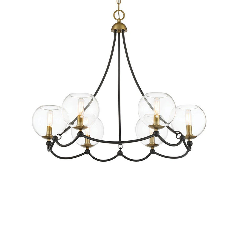Kearney Park 6-Light Chandelier in Coal