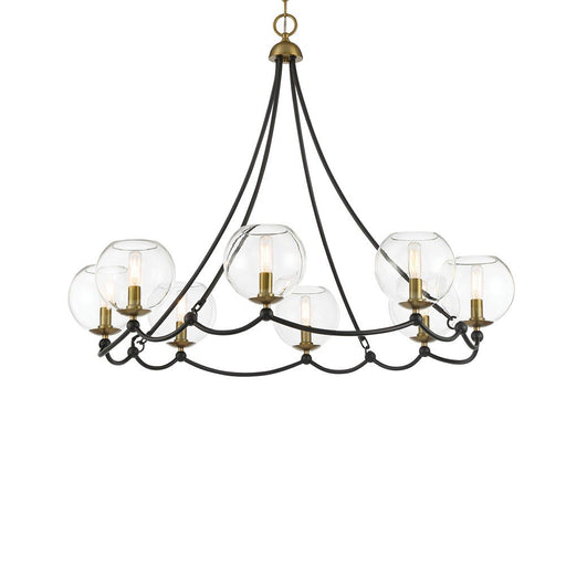 Kearney Park 8-Light Chandelier in Coal