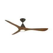 Carve 60" Outdoor Ceiling Fan in Bronze / Distressed Koa