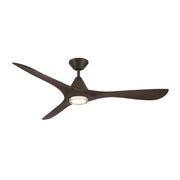 Carve 60" Outdoor Ceiling Fan in Bronze / Dark Walnut