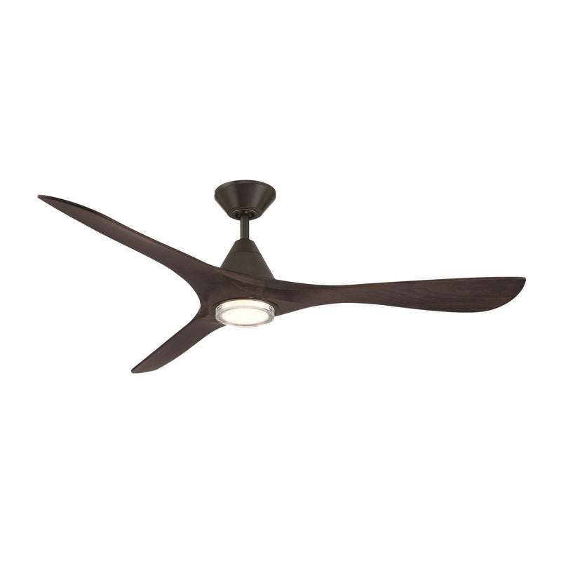 Carve 60" Outdoor Ceiling Fan in Bronze / Dark Walnut