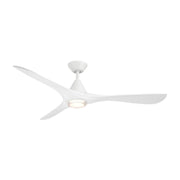 Carve 60" Outdoor Ceiling Fan in Matte White