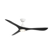 Carve 60" Outdoor Ceiling Fan in Matte White / Matte Black