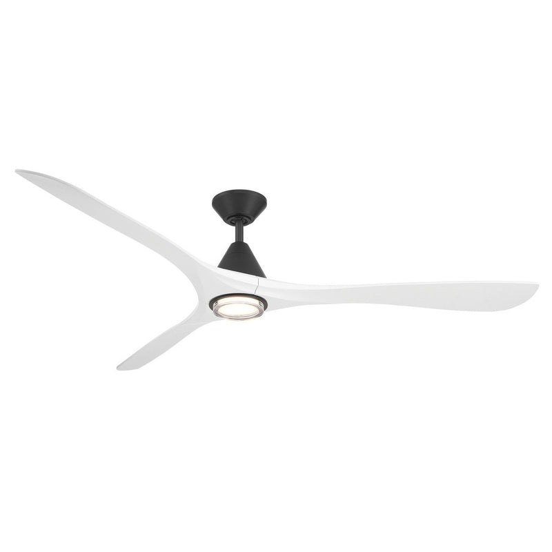 Carve 72" Outdoor Ceiling Fan in Matte Black / Matte White