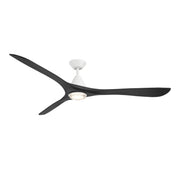 Carve 72" Outdoor Ceiling Fan in Matte White / Matte Black