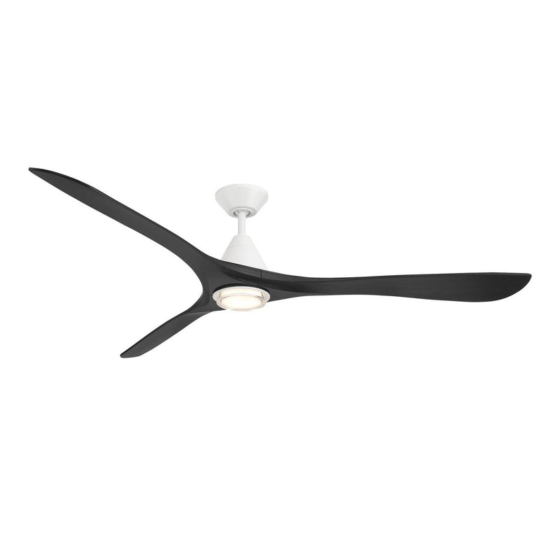 Carve 72" Outdoor Ceiling Fan in Matte White / Matte Black