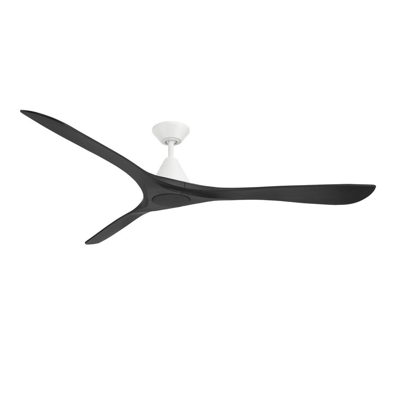 Carve 72" Outdoor Ceiling Fan in Matte White / Matte Black