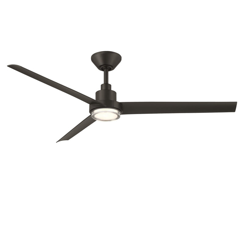 Bolo 56" Outdoor Ceiling Fan with Light in Bronze