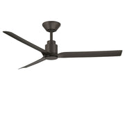Smooth 52" Outdoor Ceiling Fan with Light in Bronze