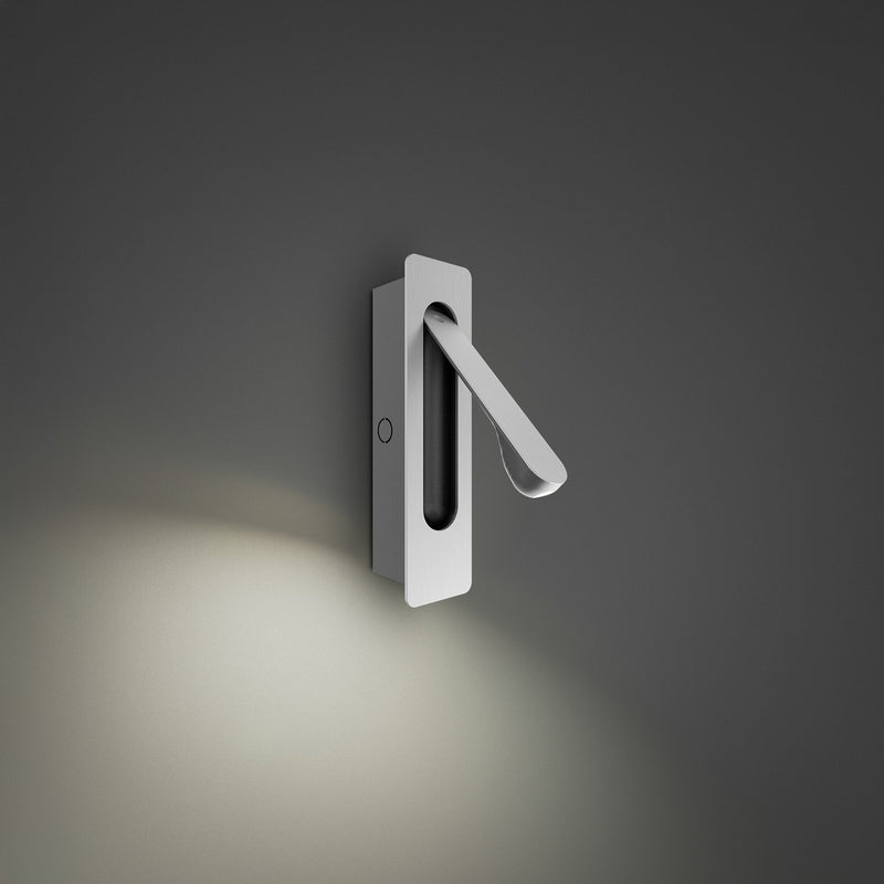 Line Up Swing Arm Wall Lamp in Brushed Nickel