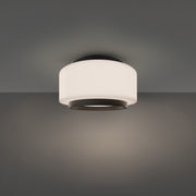 Preston 8" Flush Mount in Black