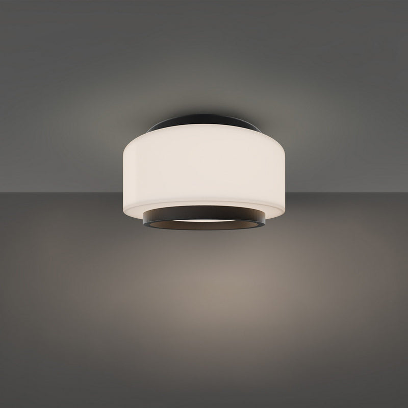Preston 8" Flush Mount in Black