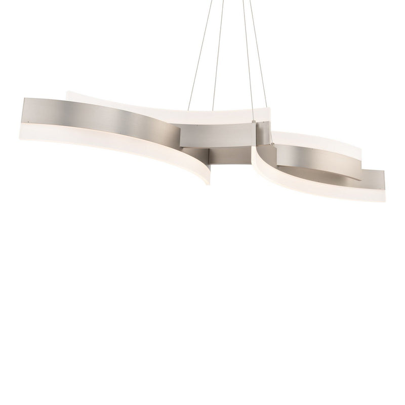 Arcs 4-Light Linear Pendant in Brushed Nickel