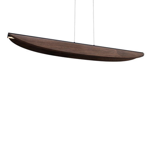 Kiefer Linear Pendant in Black/dark Walnut
