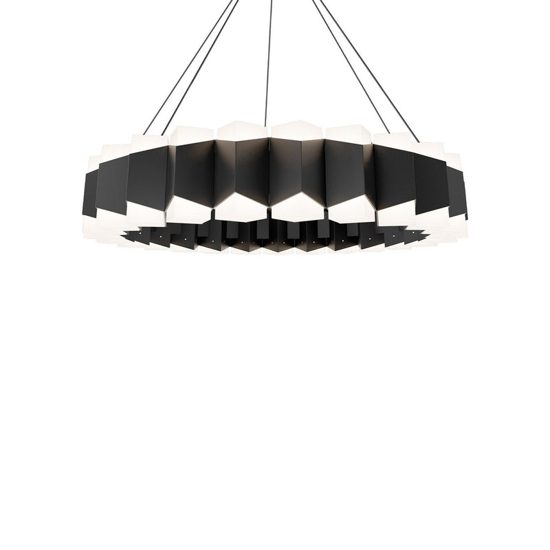 Dolman 48-Light Chandelier in Black