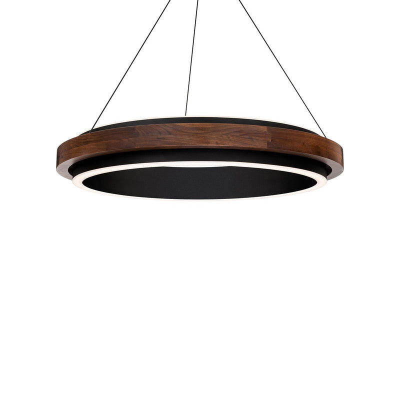 Delaney Chandelier in Black/dark Walnut