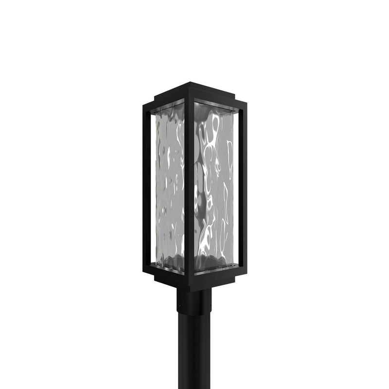 Two If By Sea Outdoor Post Light in Black