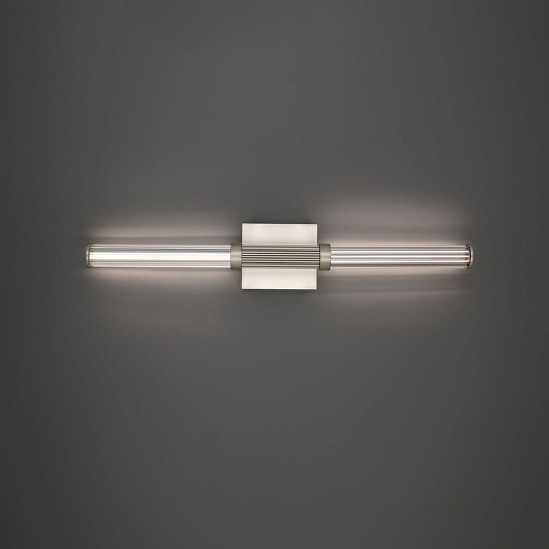 Ribeye 2-Light Bath Vanity Light in Brushed Nickel